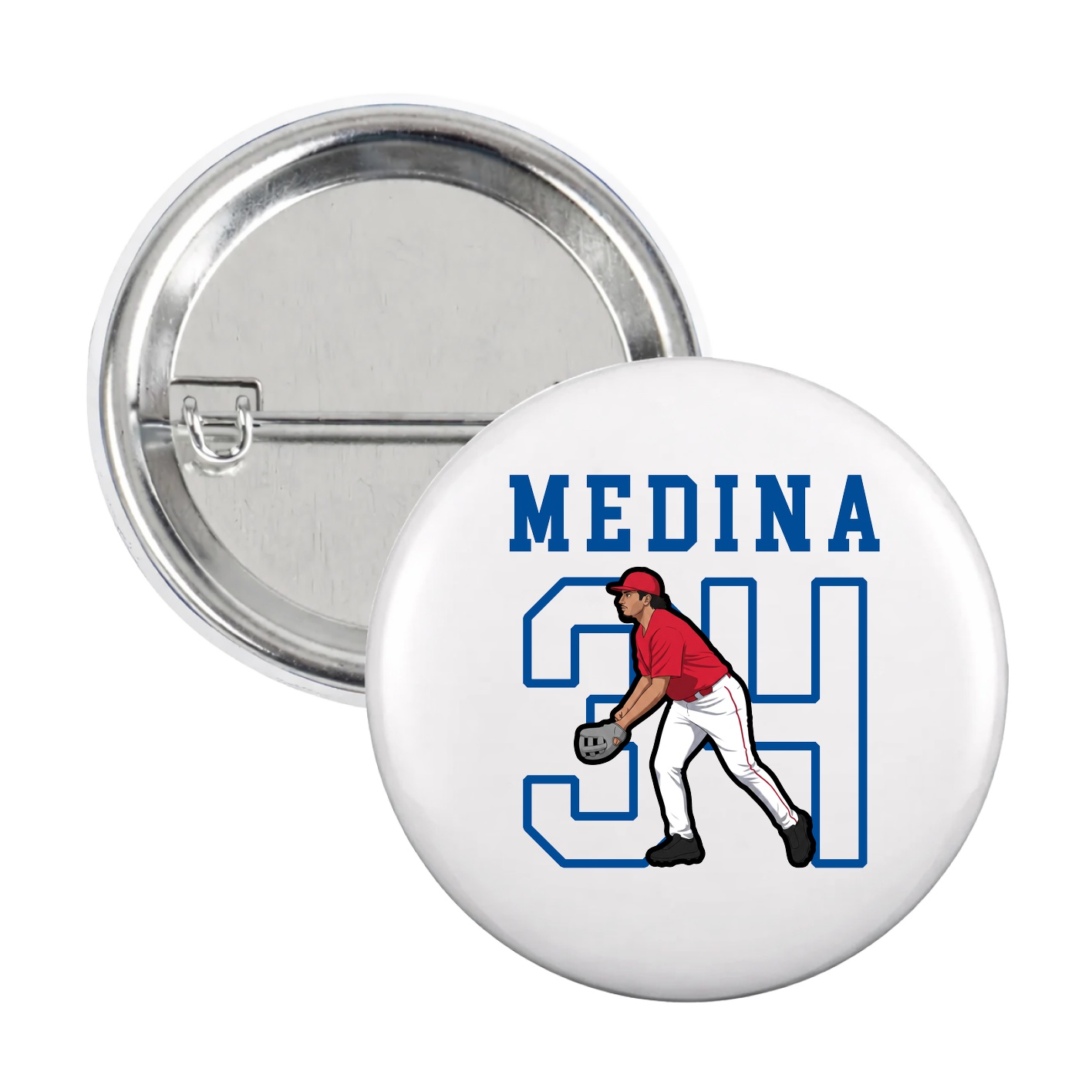 Game Day Button — Shirsey in White