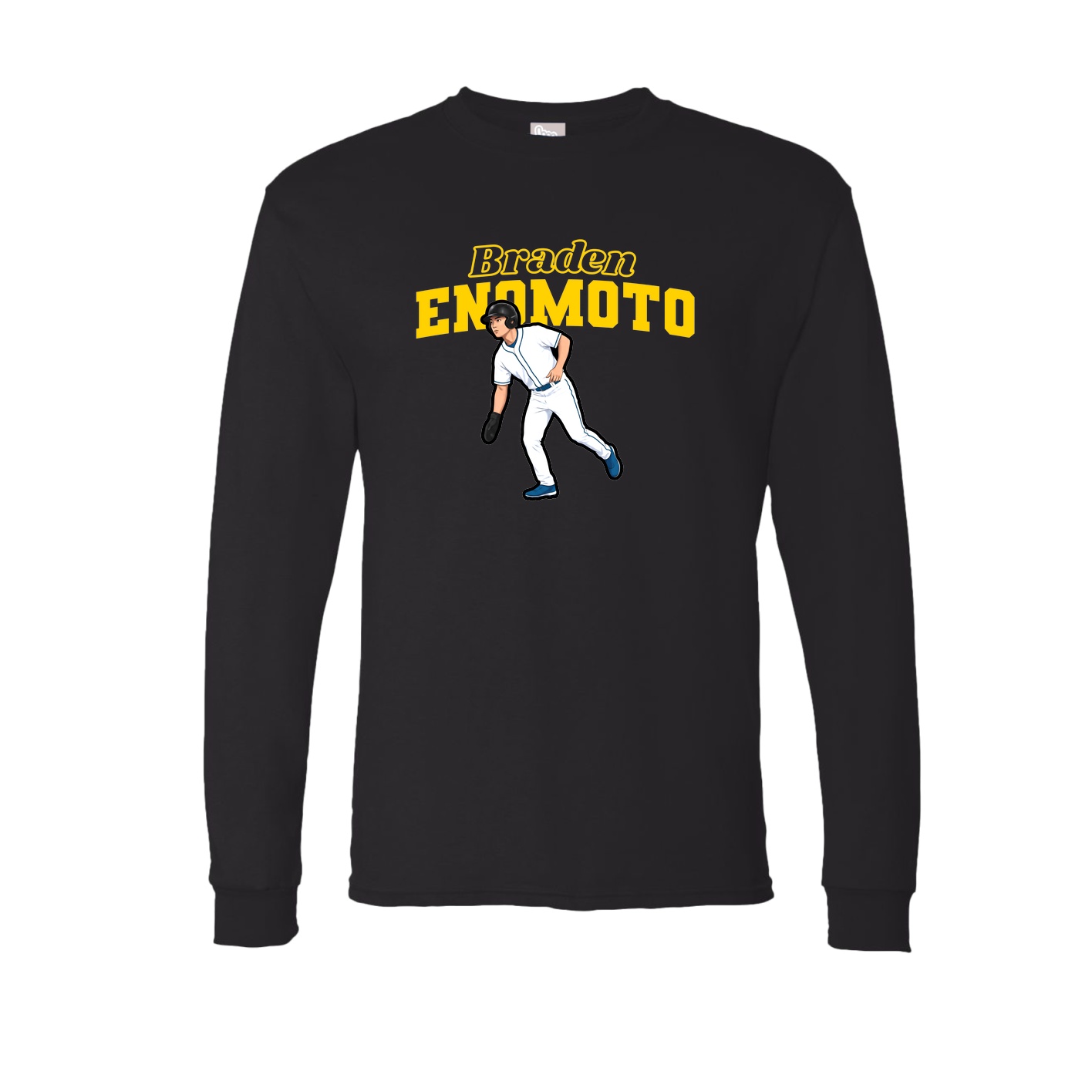 Long Sleeve Tee — Name Arch in Black