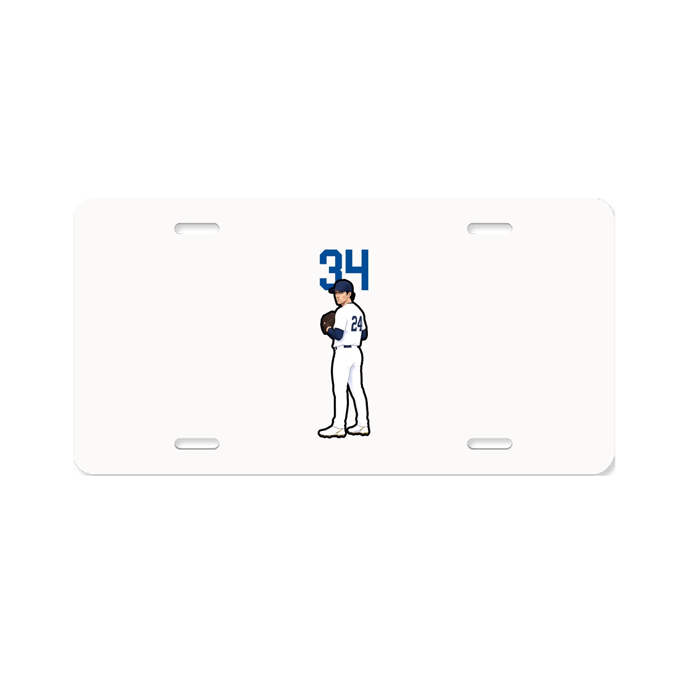 License Plate — Number Top in Classic