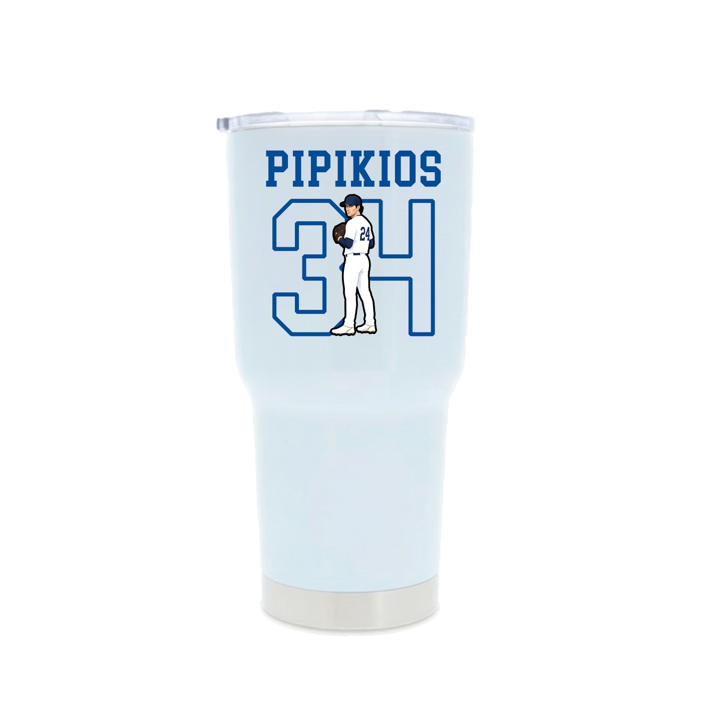 30oz Stainless Steel Tumbler — Shirsey in White
