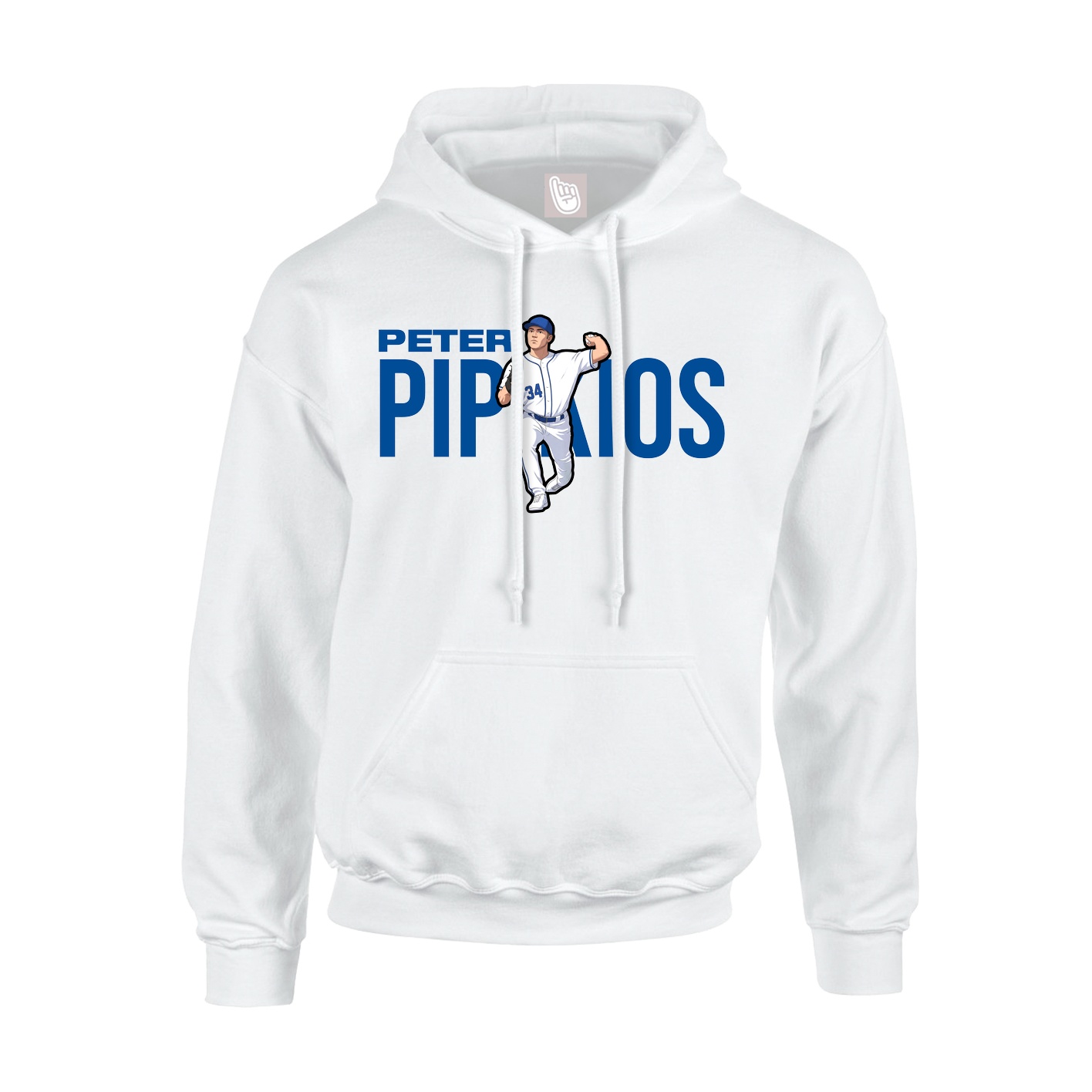 Youth Hoodie — Player Name in White