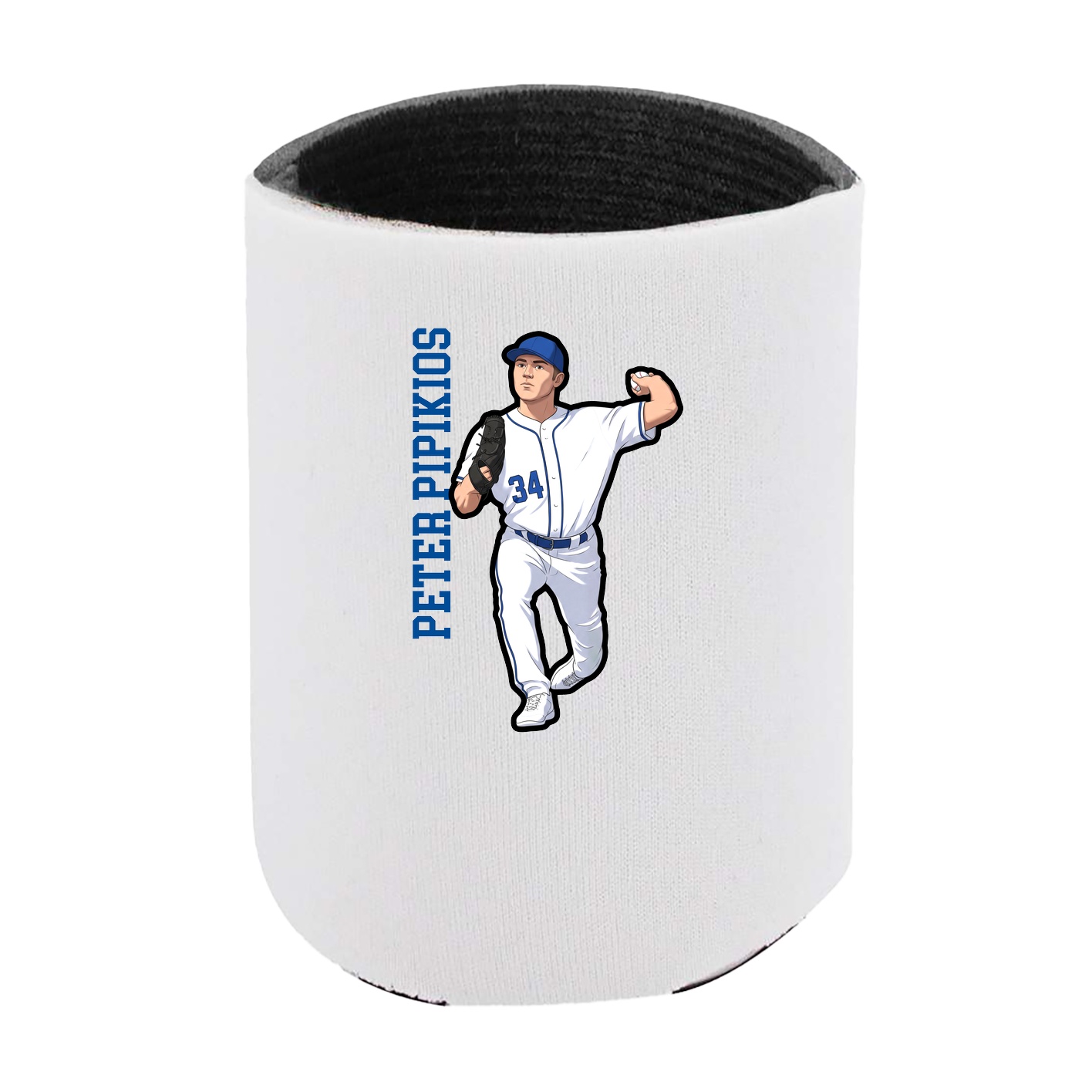 Can Holder — Name Vertical in White