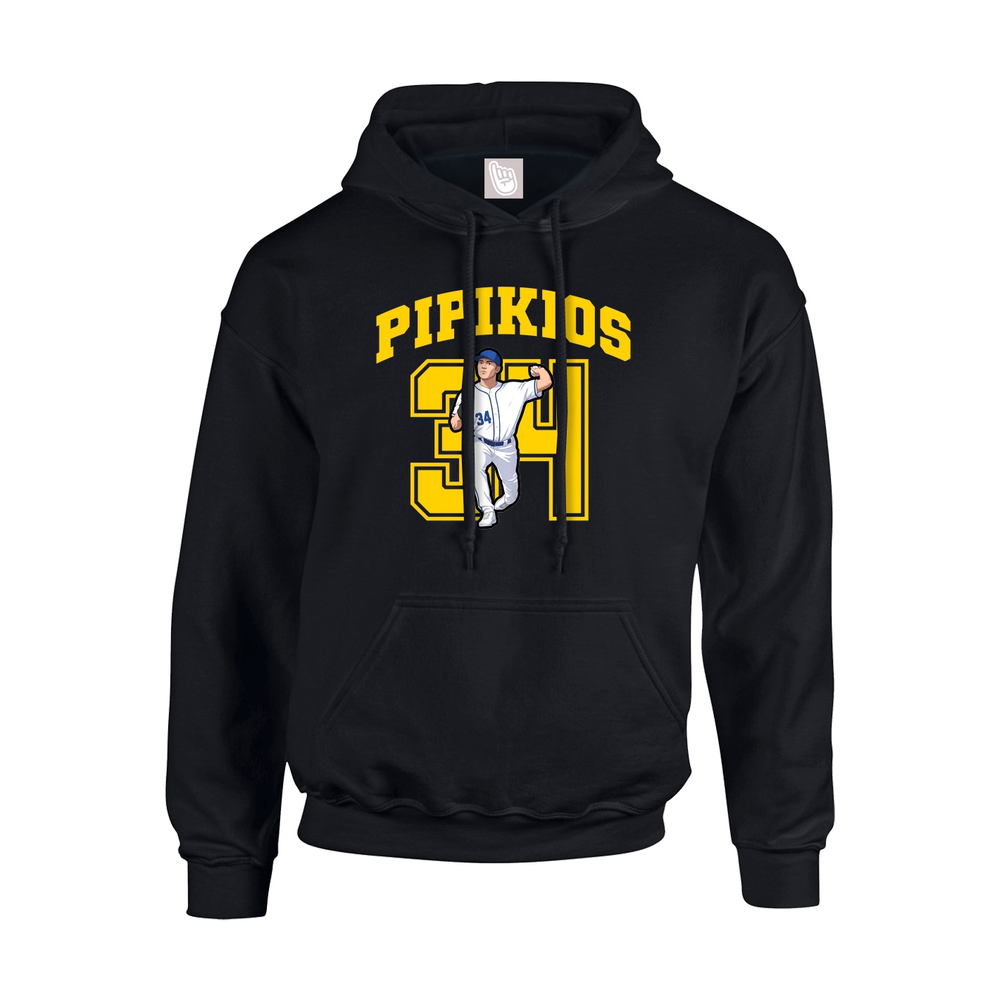 Hoodie — Number in Black