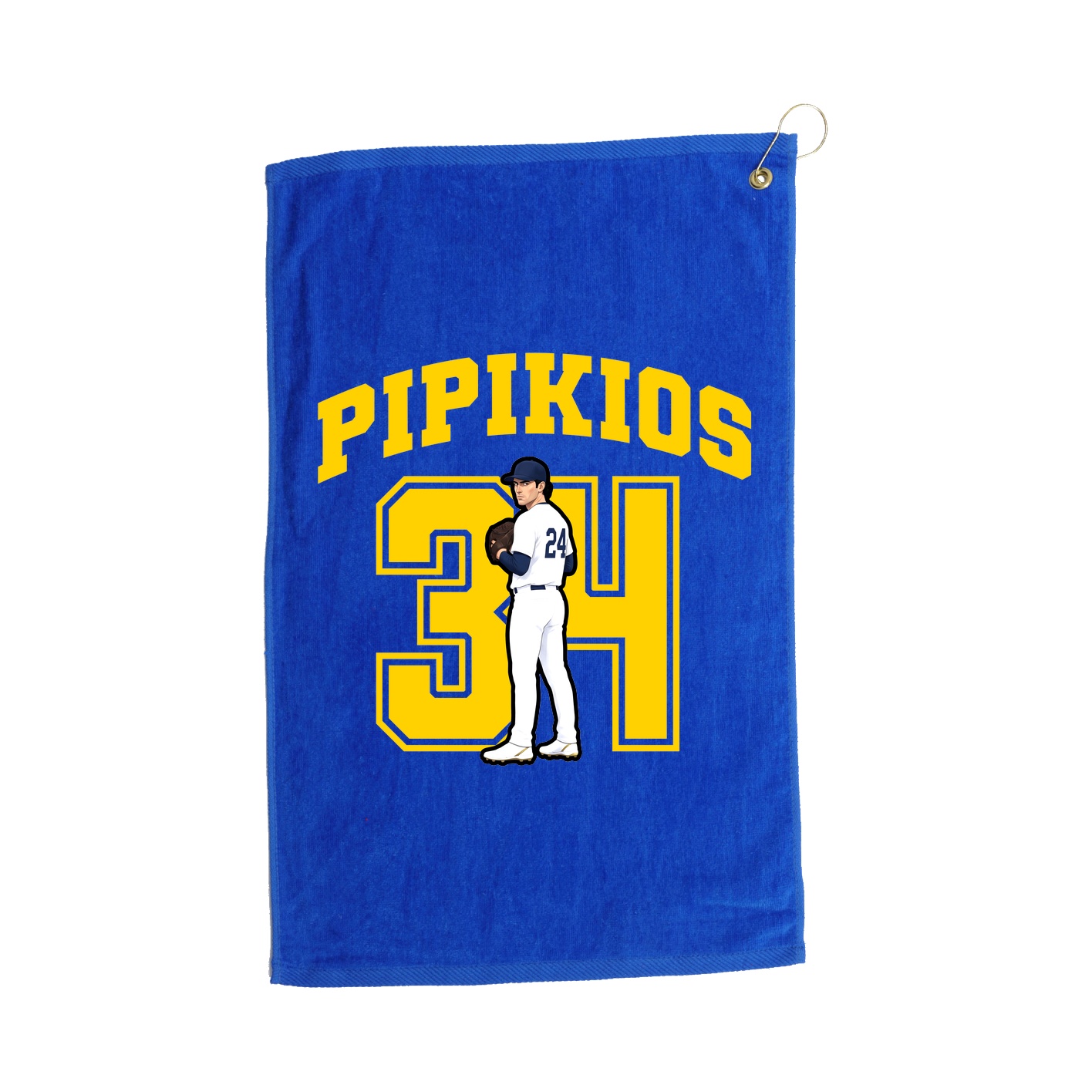 Golf Towel — Number in Royal