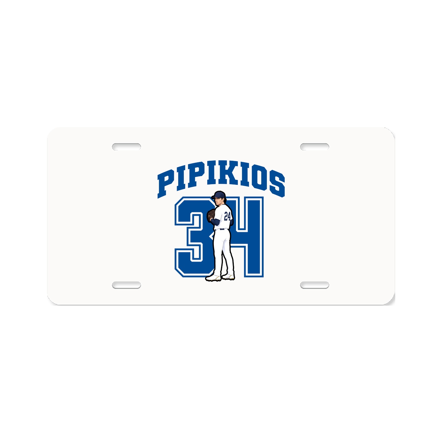 License Plate — Number in Classic