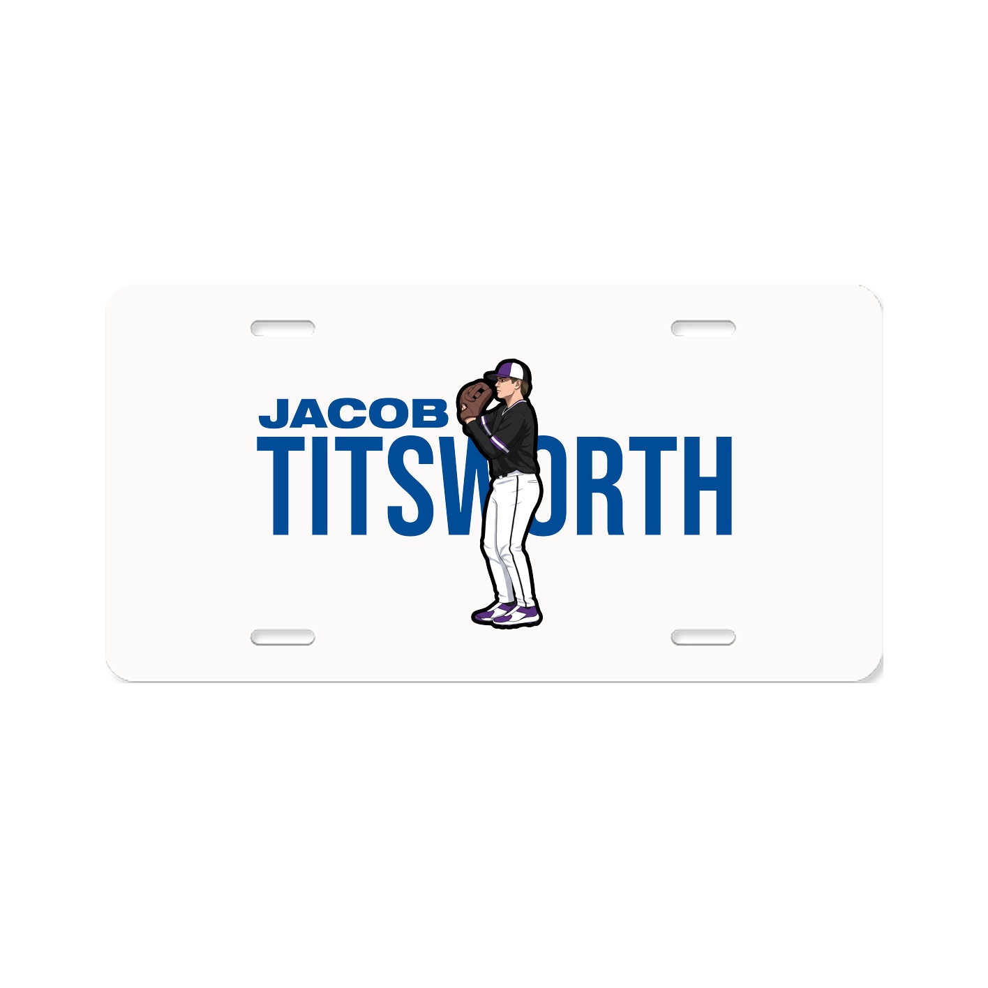 License Plate — Player Name in Classic