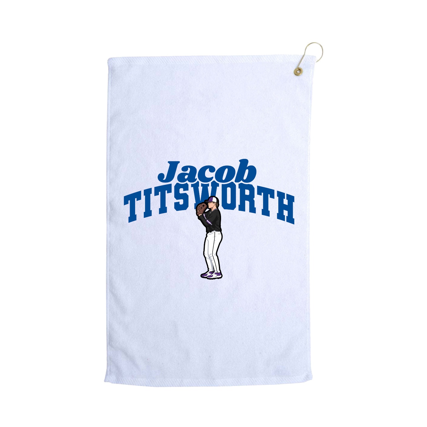Golf Towel — Signature Arch in White