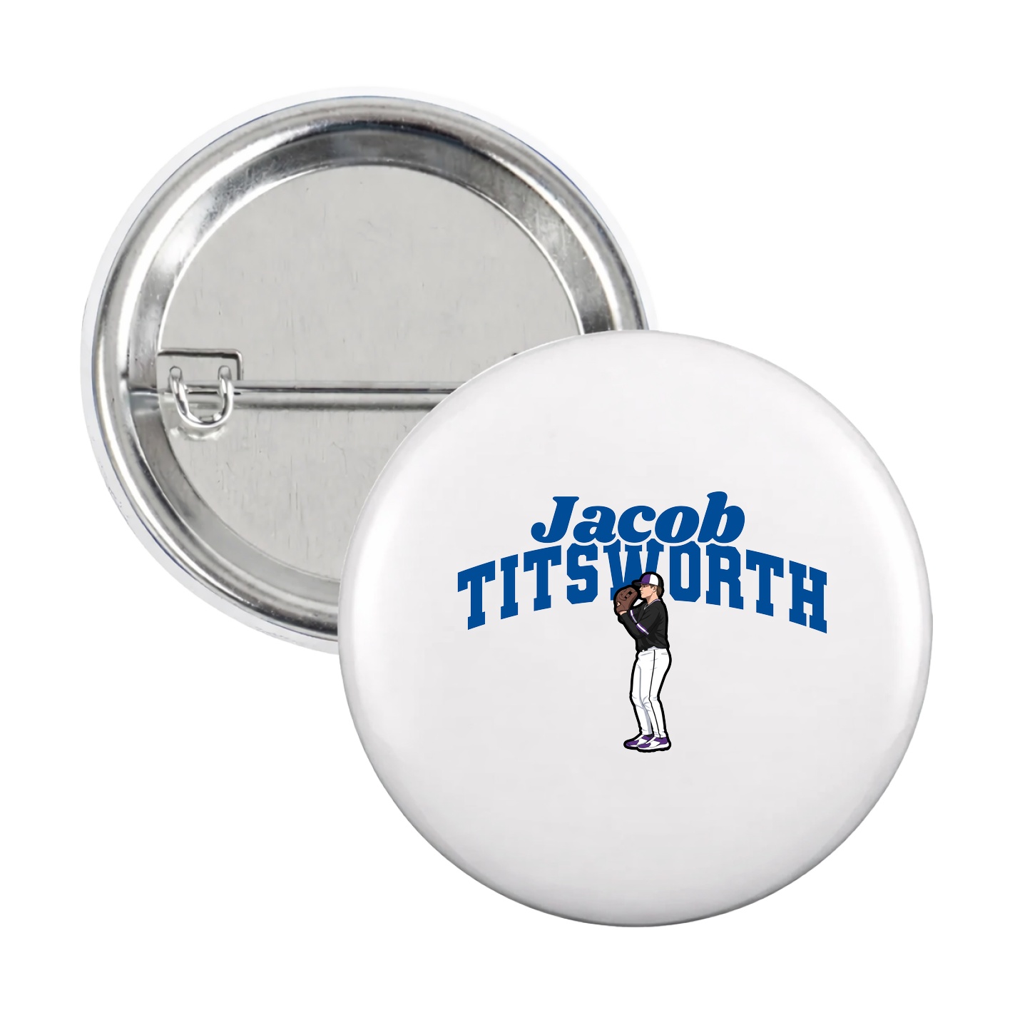 Game Day Button — Signature Arch in White