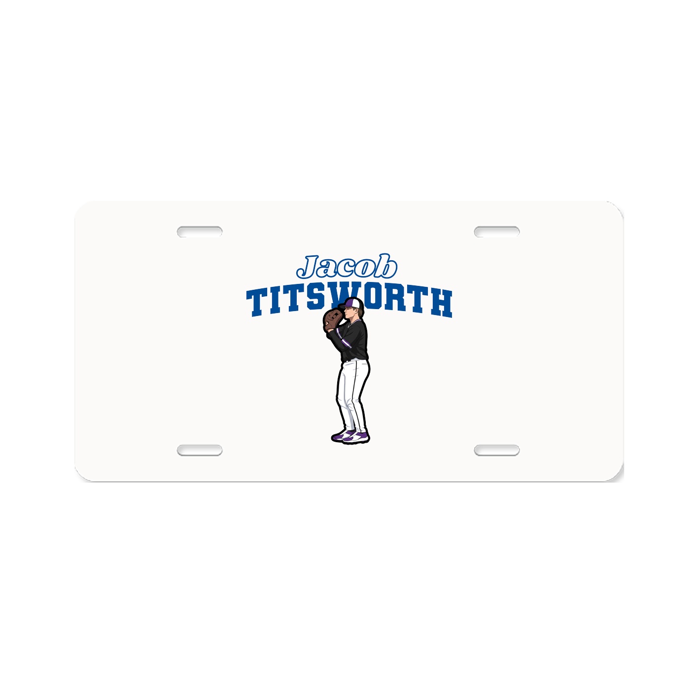 License Plate — Name Arch in Classic