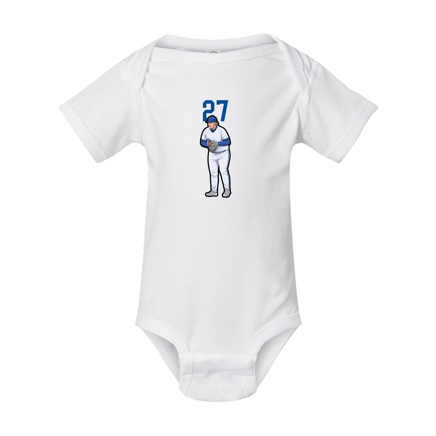Baby Onesie — Number Top in White