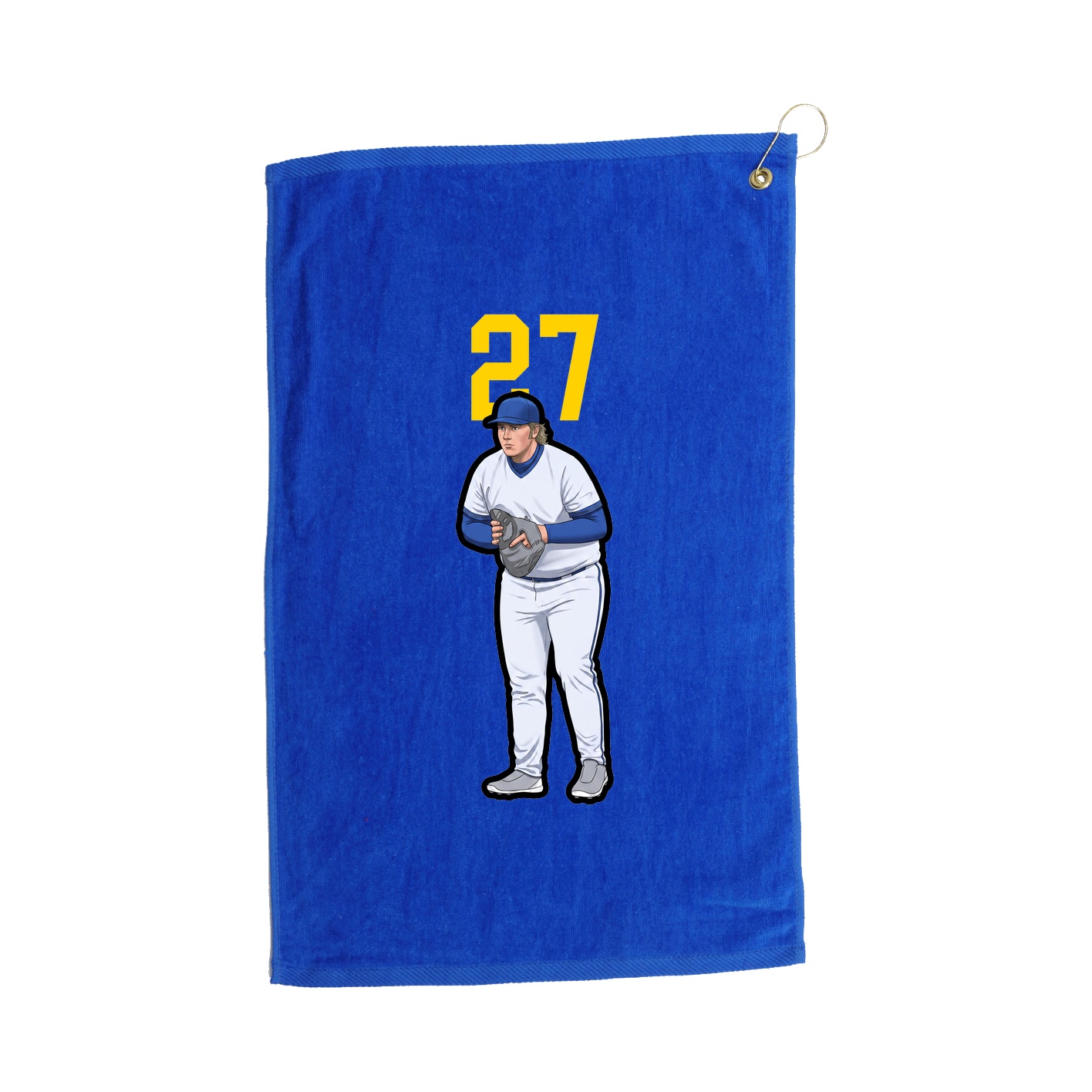 Golf Towel — Number Top in Royal