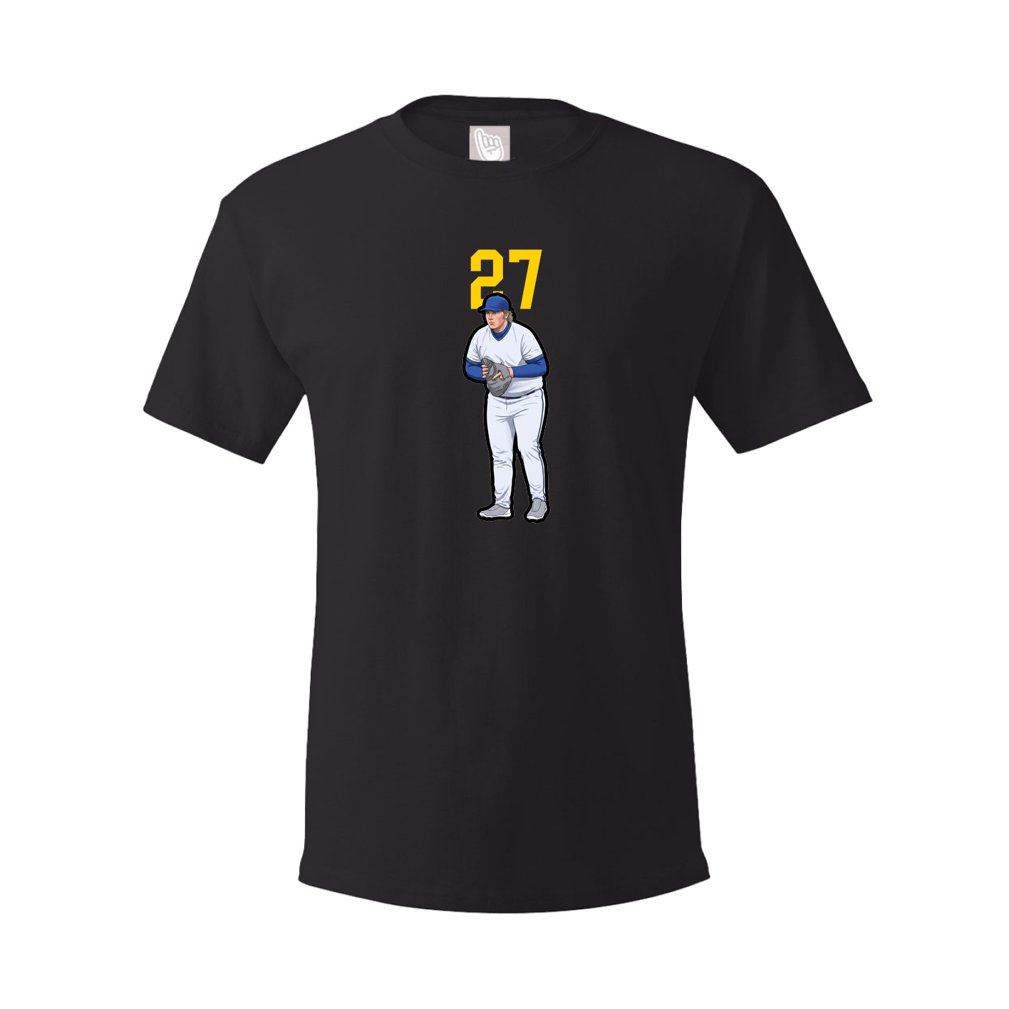 Youth Tee — Number Top in Black