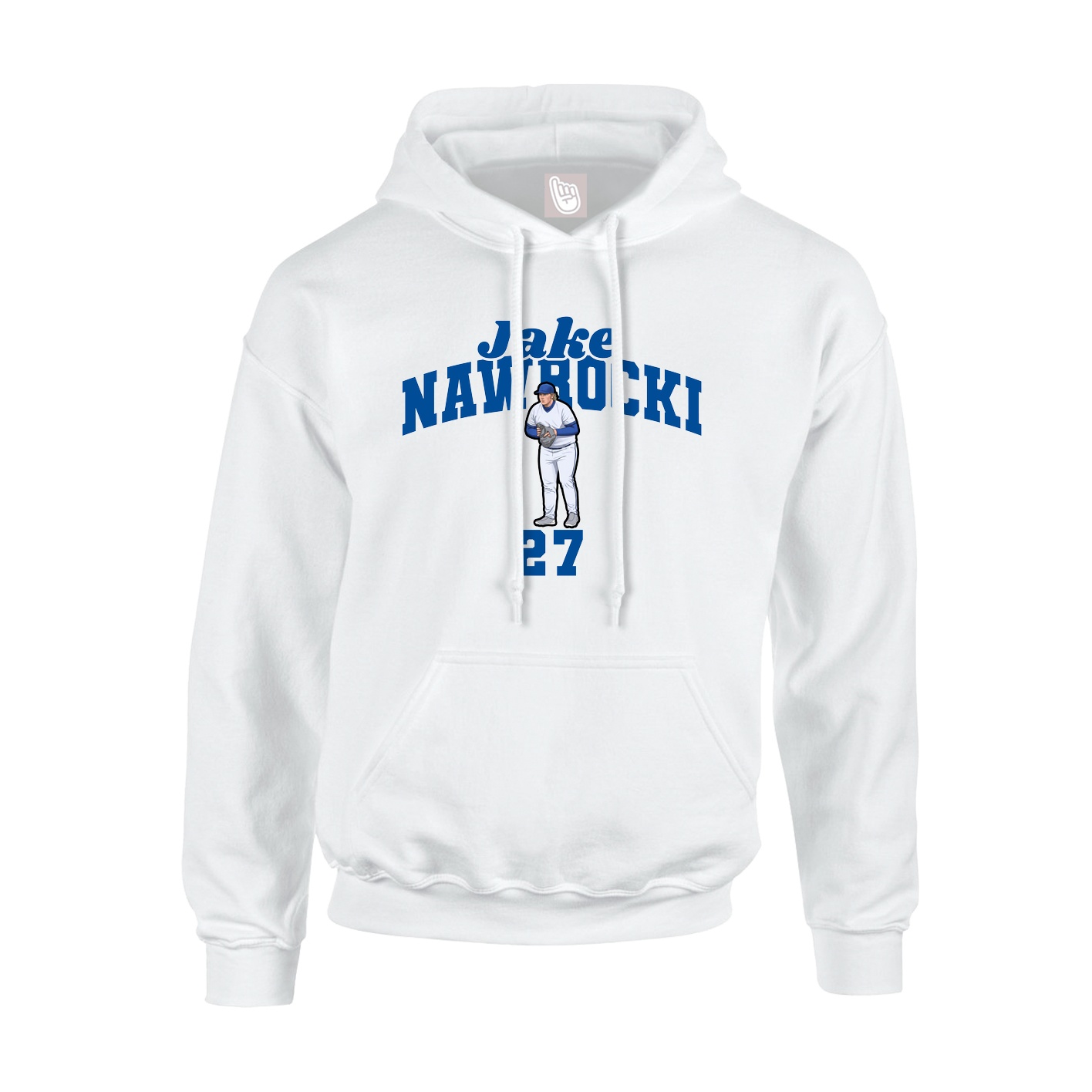 Hoodie — Signature Arch in White
