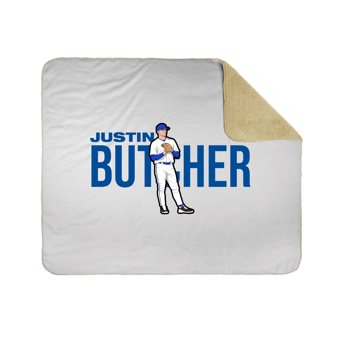 Throw Blanket — Player Name in White