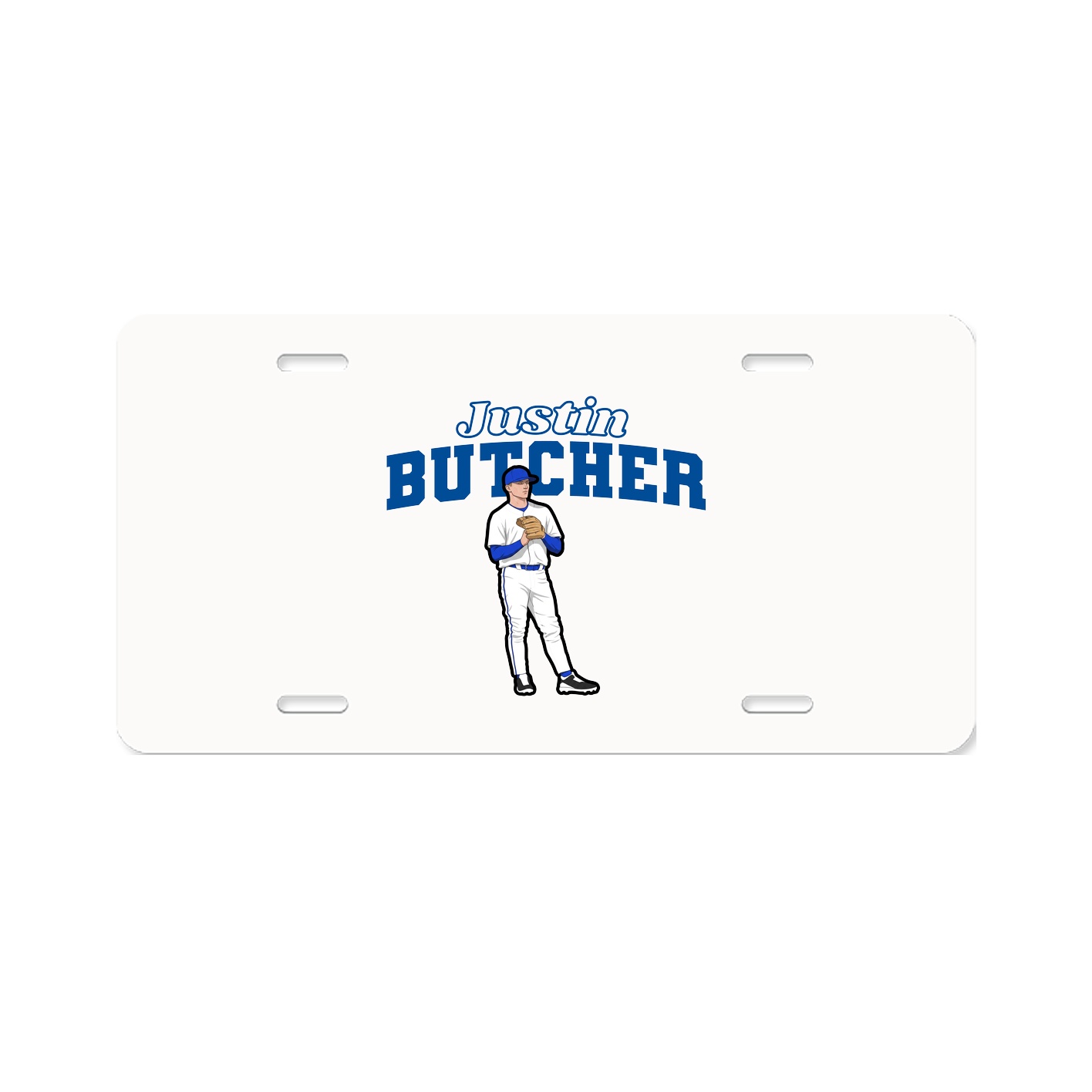 License Plate — Name Arch in Classic