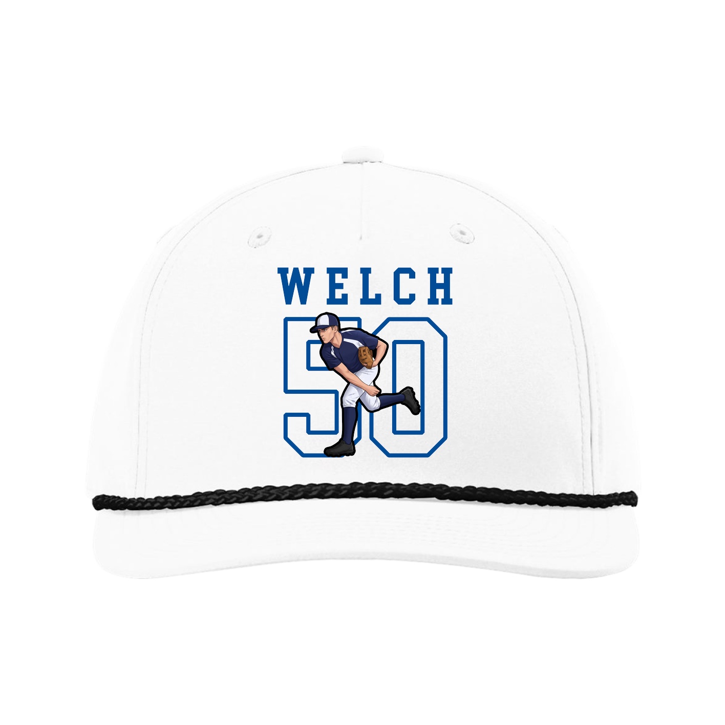 Five-Panel Classic Rope Cap — Shirsey in White