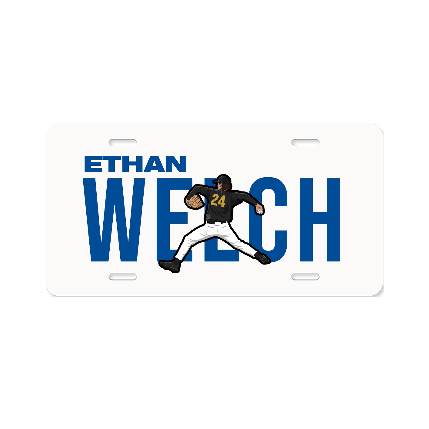 License Plate — Player Name in Classic
