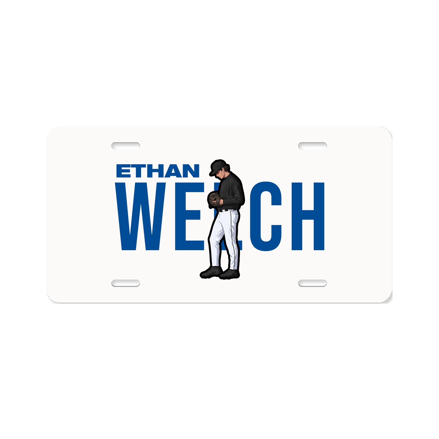 License Plate — Player Name in Classic