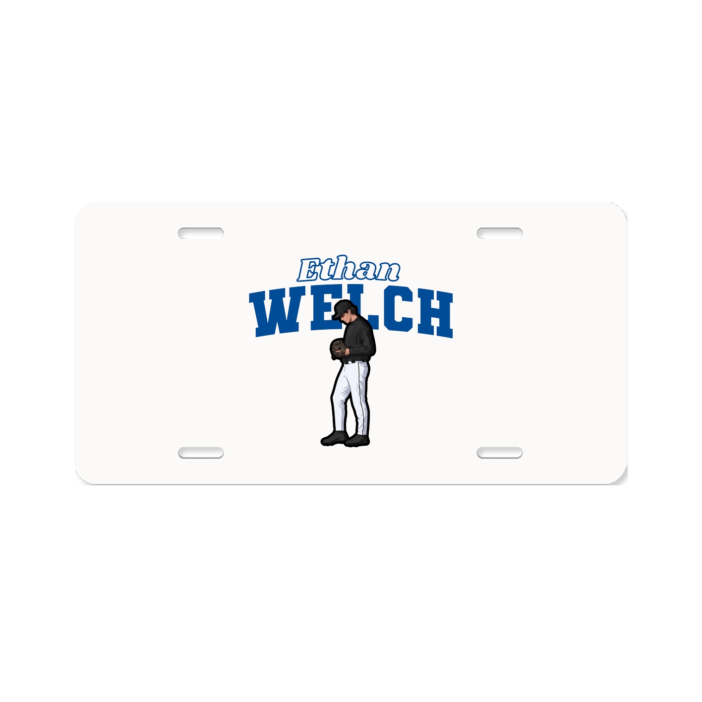 License Plate — Name Arch in Classic