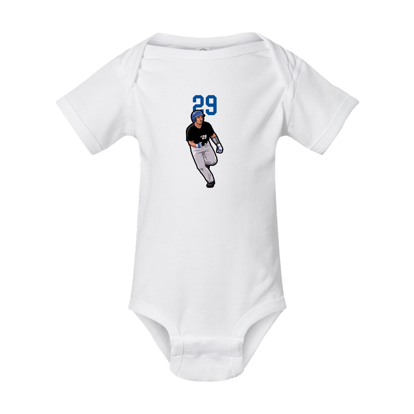 Baby Onesie — Number Top in White