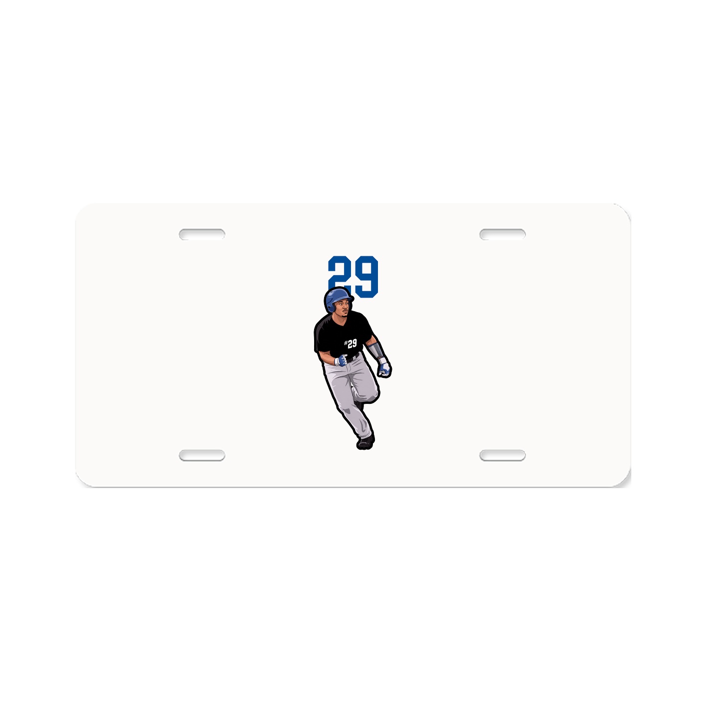 License Plate — Number Top in Classic
