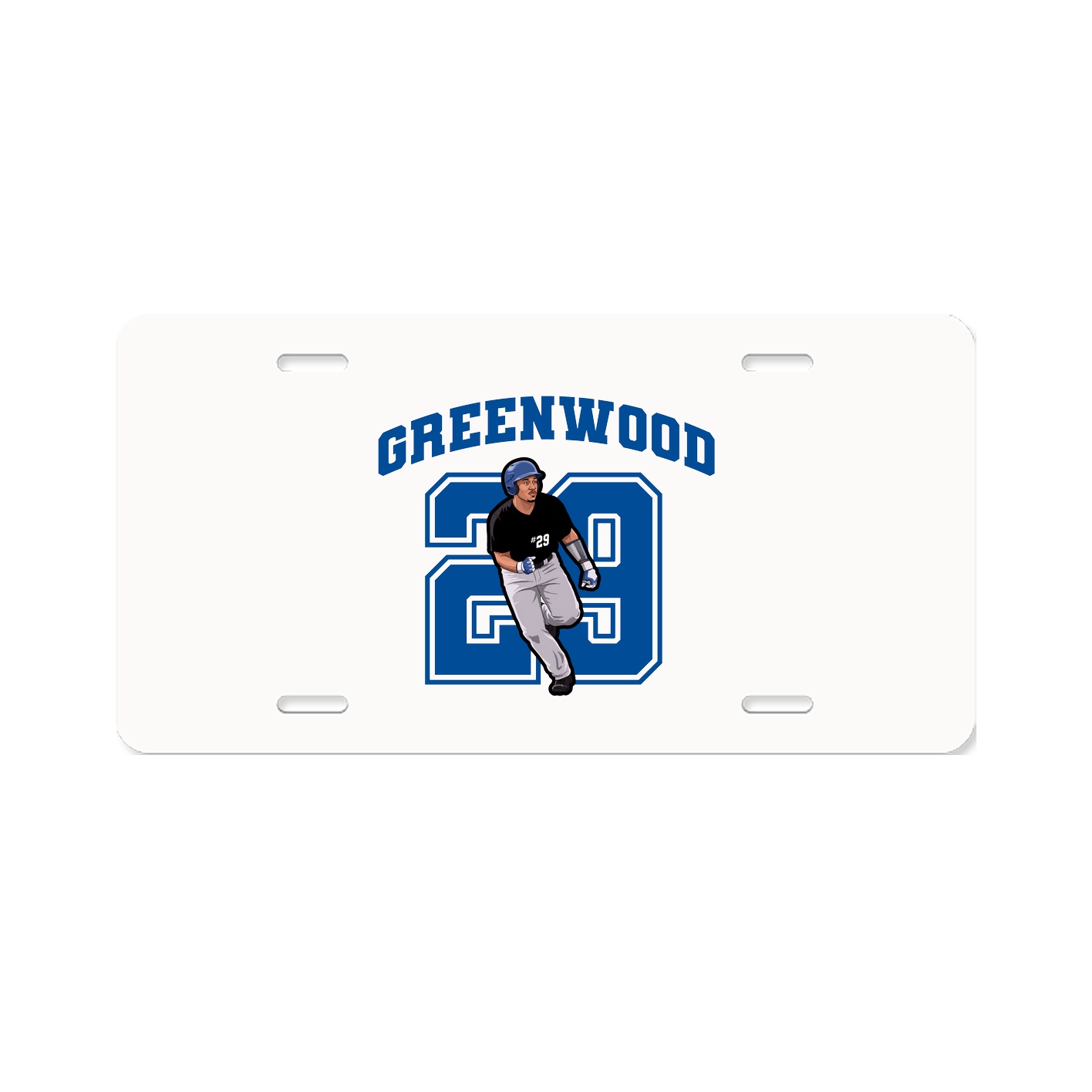 License Plate — Number in Classic