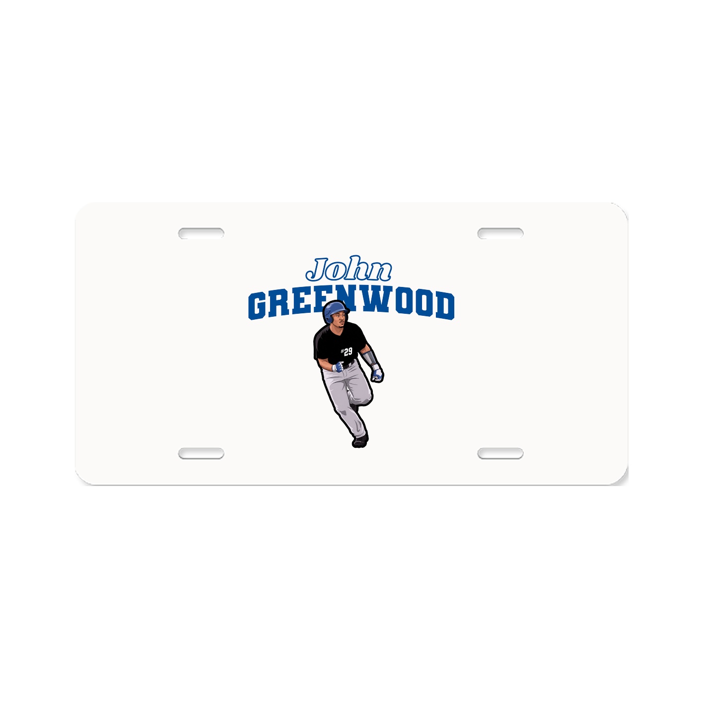 License Plate — Name Arch in Classic