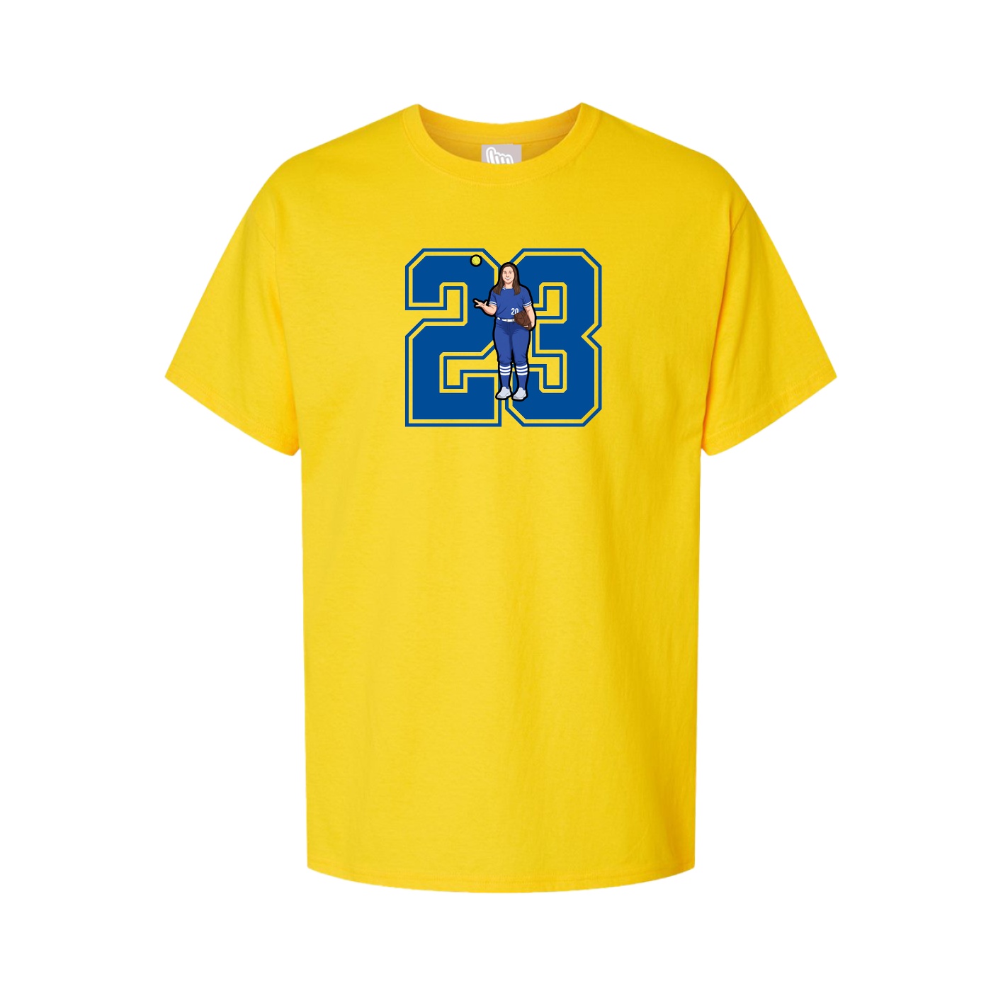 Youth Tee — Number in Gold