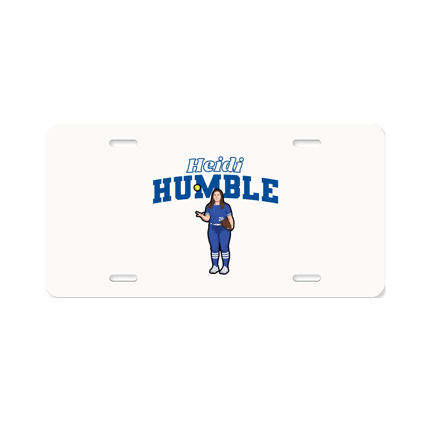 License Plate — Name Arch in Classic