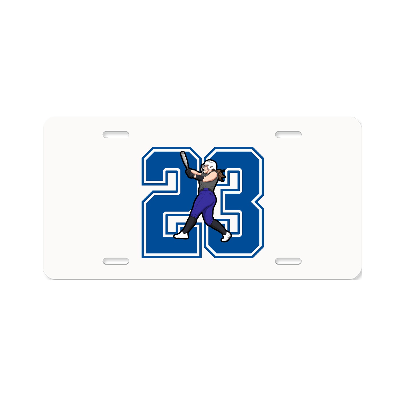 License Plate — Number in Classic