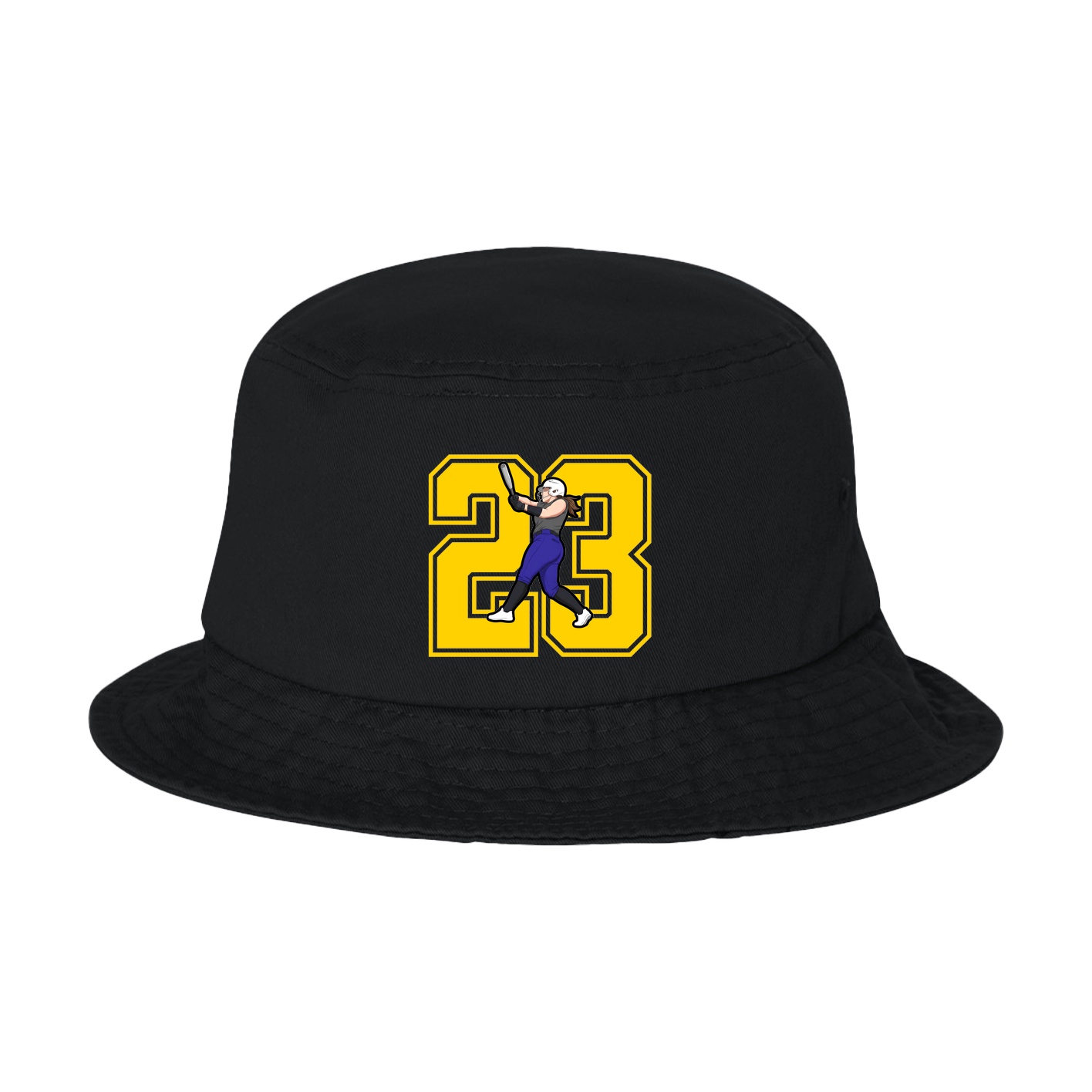 Bucket Cap — Number in Black