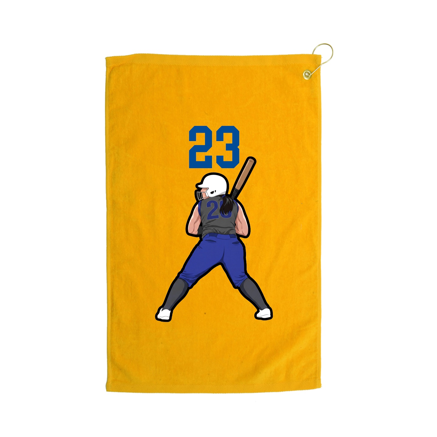 Golf Towel — Number Top in Gold