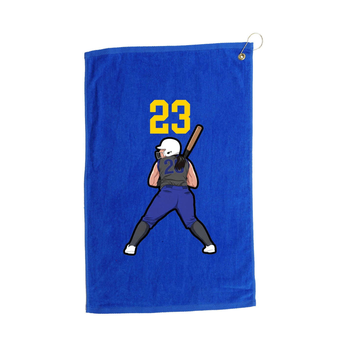 Golf Towel — Number Top in Royal
