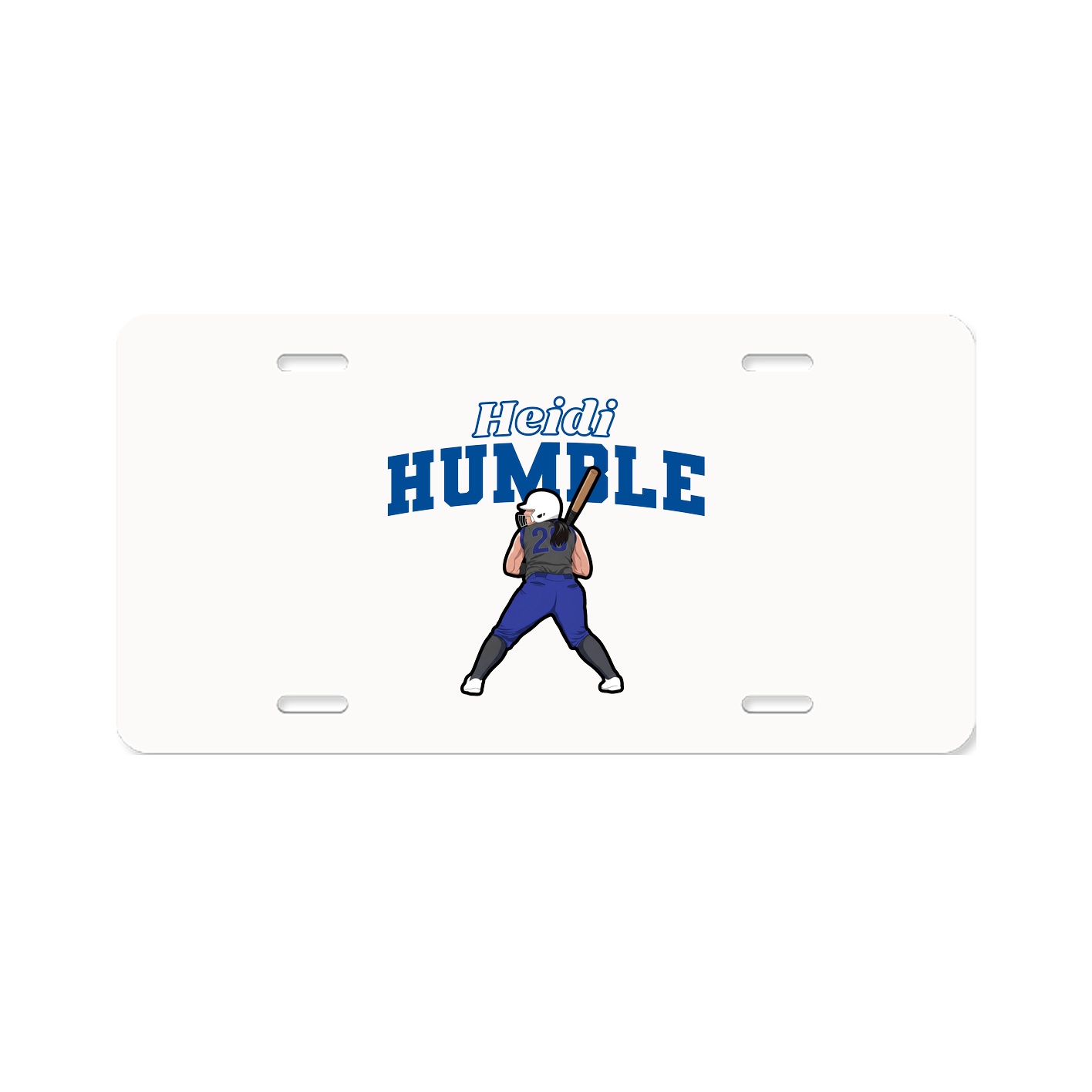 License Plate — Name Arch in Classic