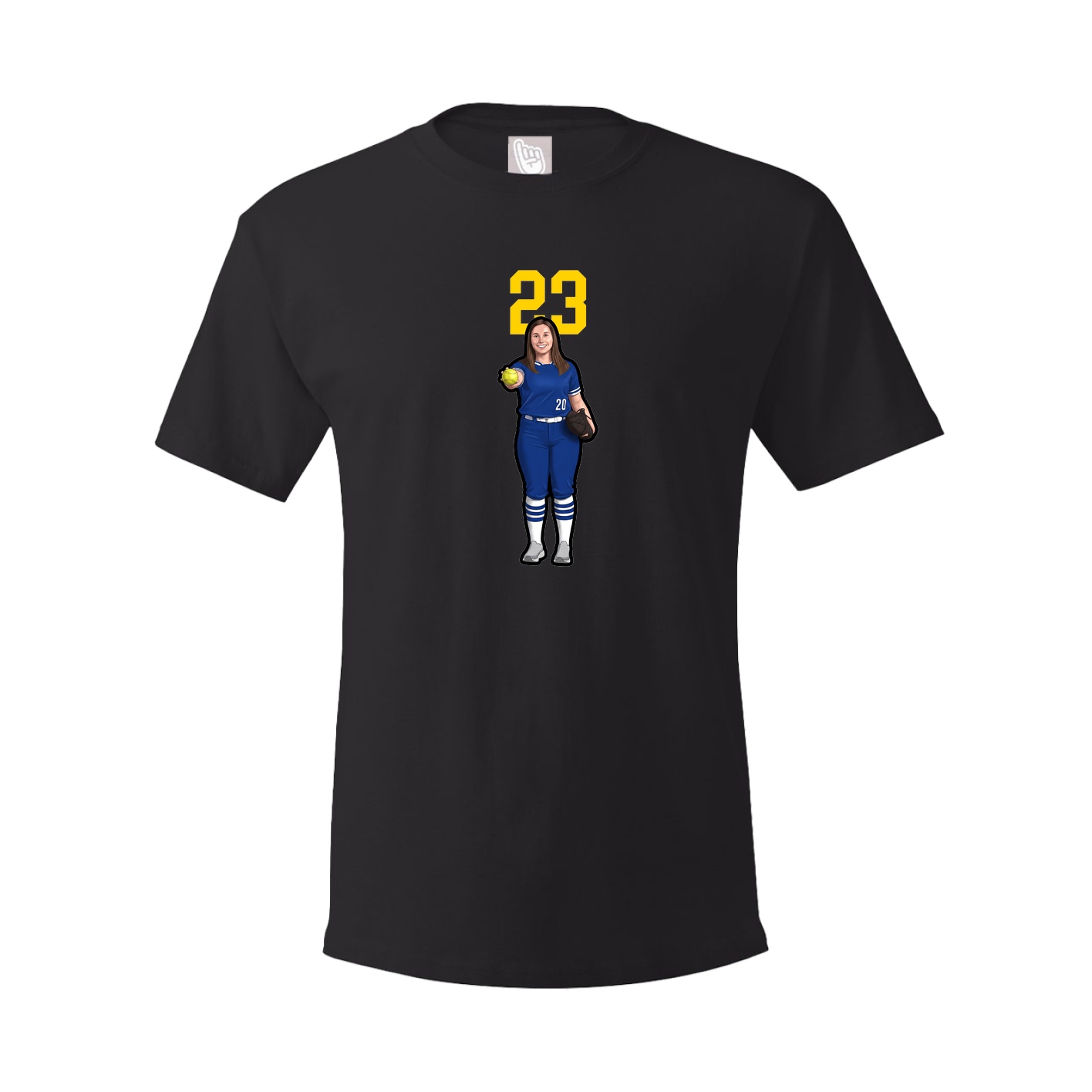 Tee — Number Top in Black