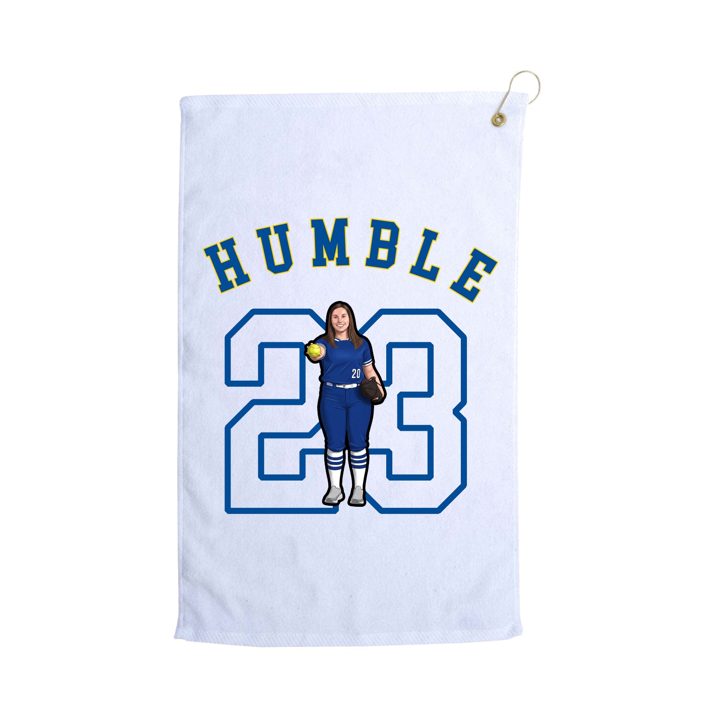 Golf Towel — Shirsey Arch in White