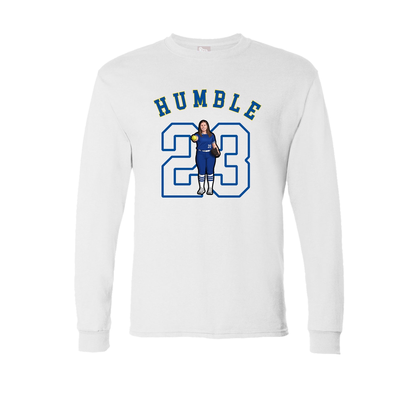 Long Sleeve Tee — Shirsey Arch in White