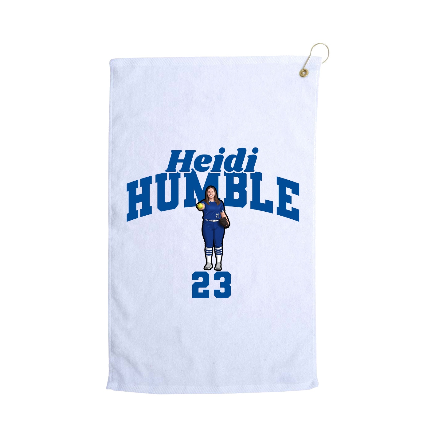 Golf Towel — Signature Arch in White