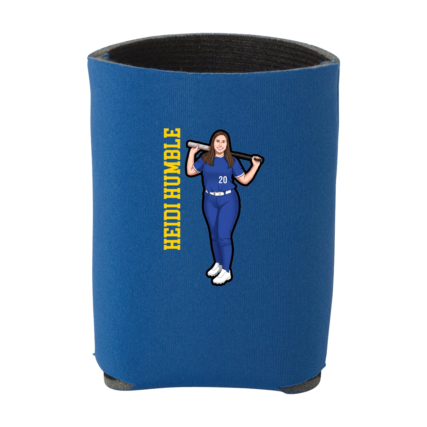 Can Holder — Name Vertical in Royal