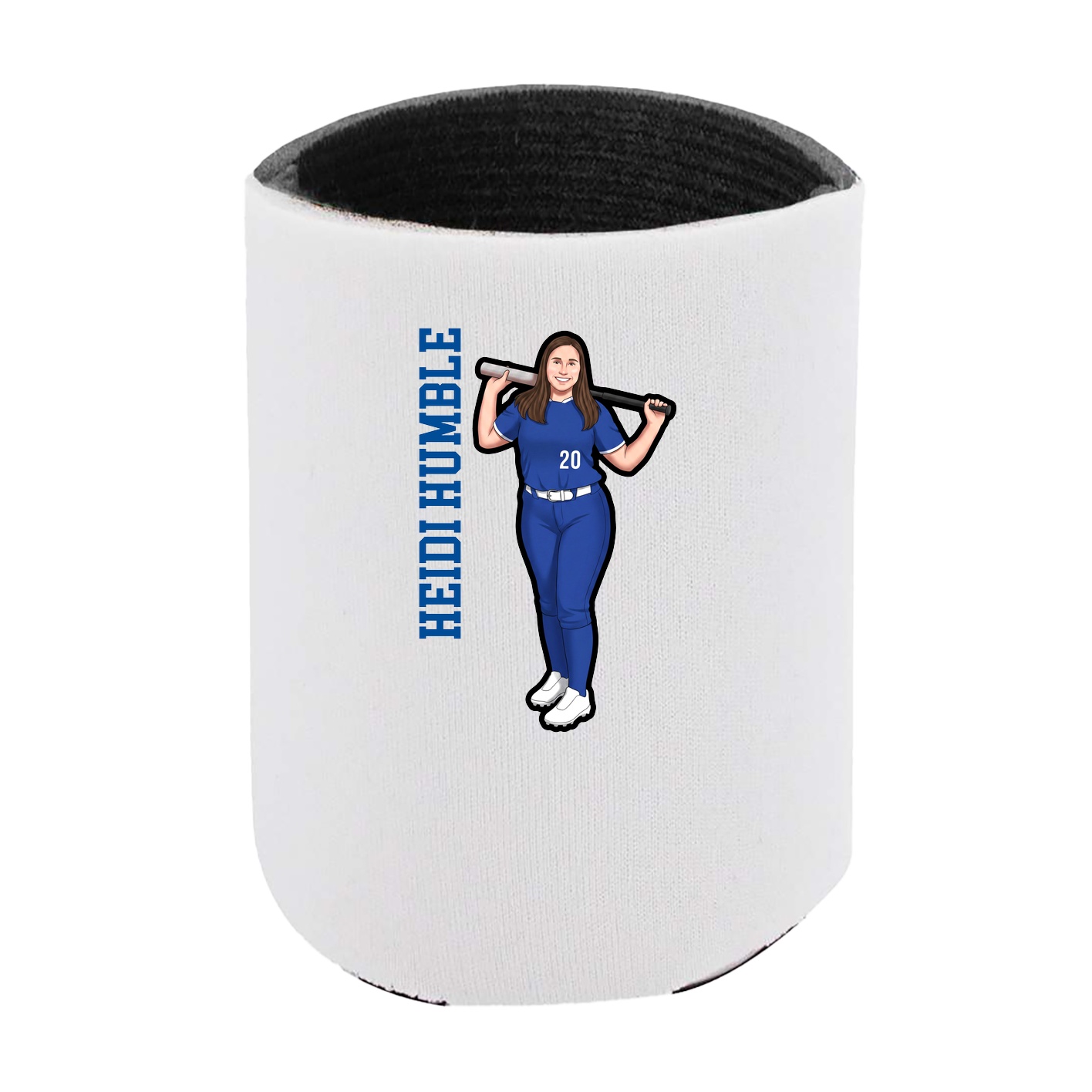 Can Holder — Name Vertical in White
