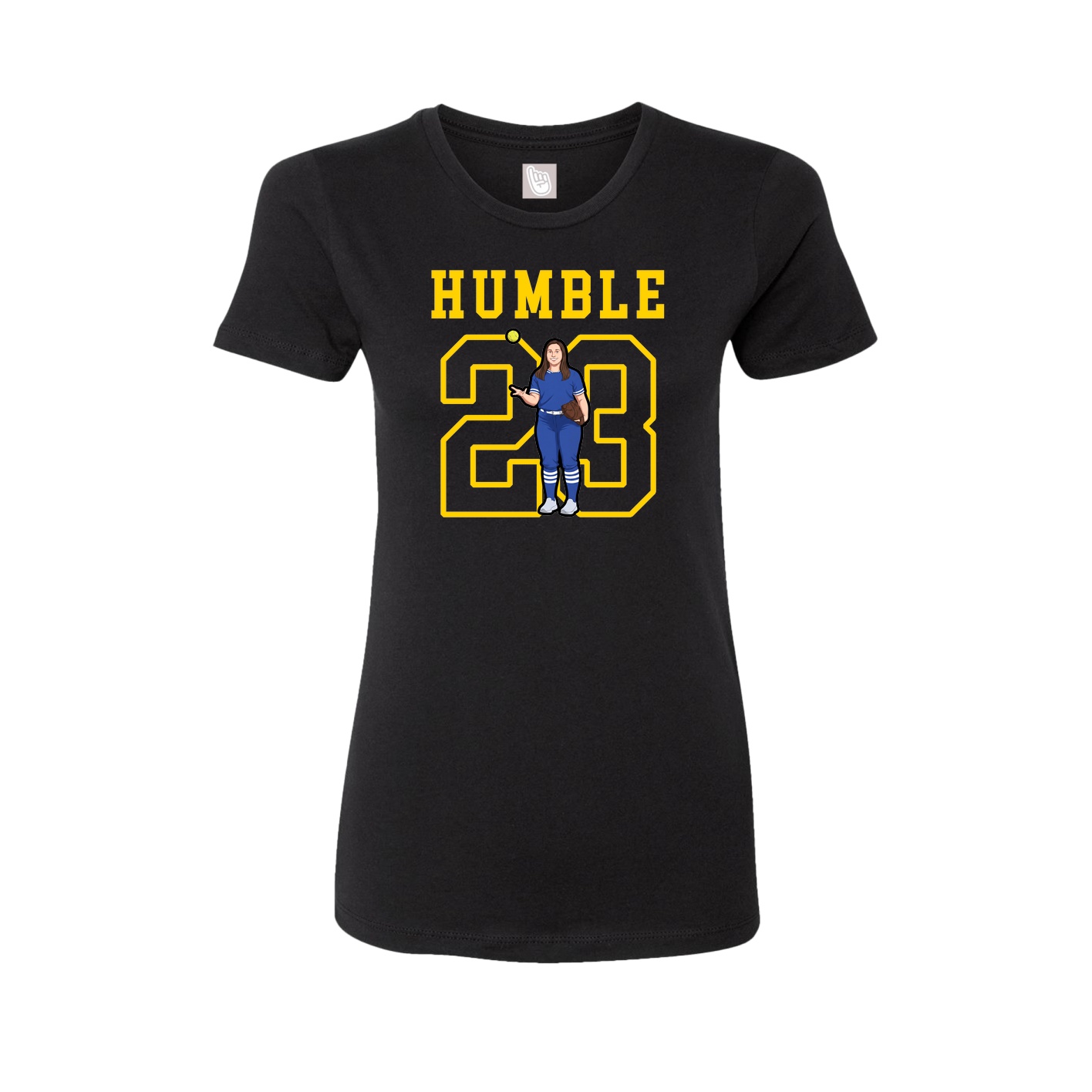 Fitted Women's Tee — Shirsey in Black