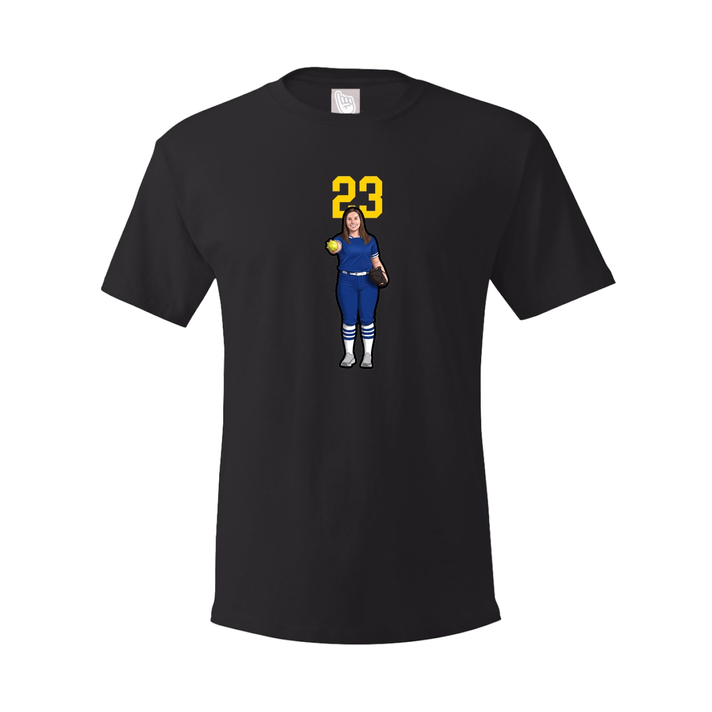 Tee — Number Top in Black