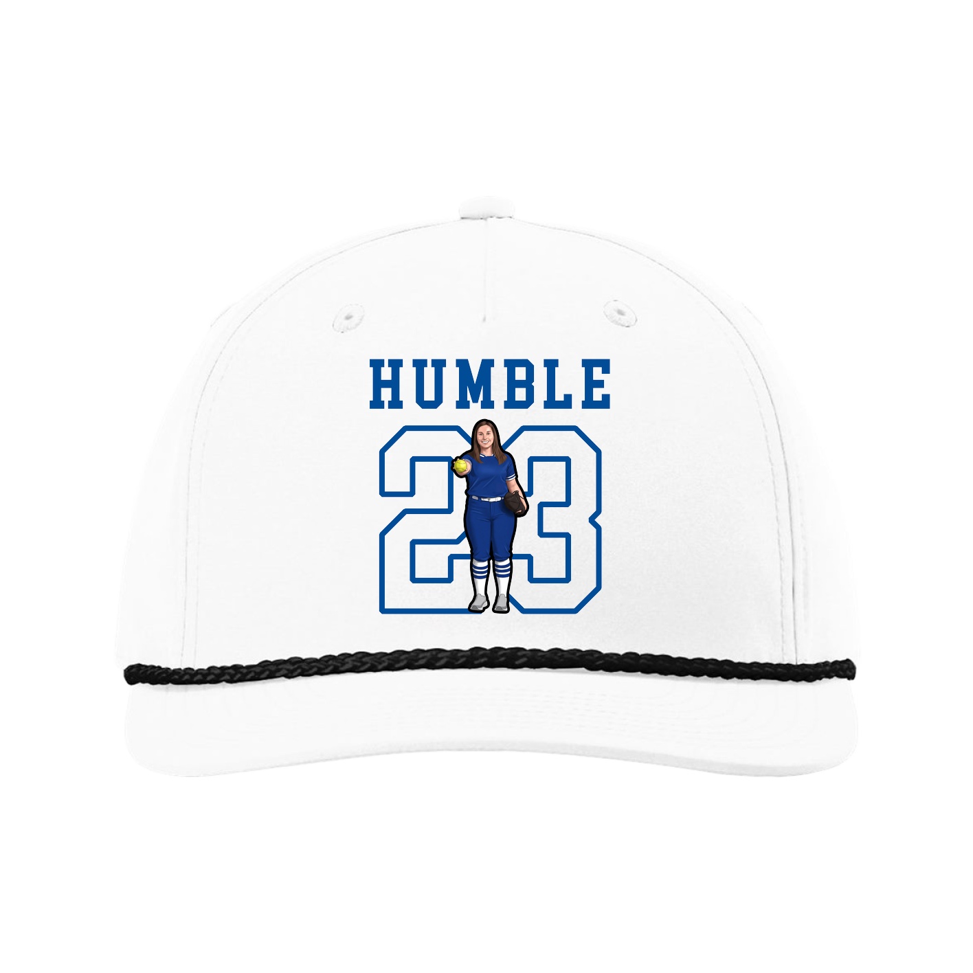 Five-Panel Classic Rope Cap — Shirsey in White