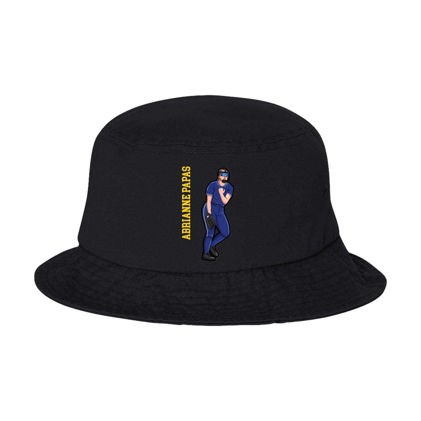 Bucket Cap — Name Vertical in Black