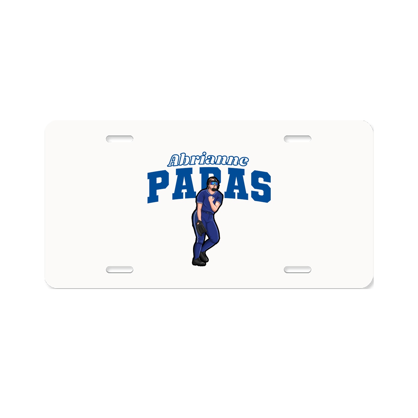 License Plate — Name Arch in Classic