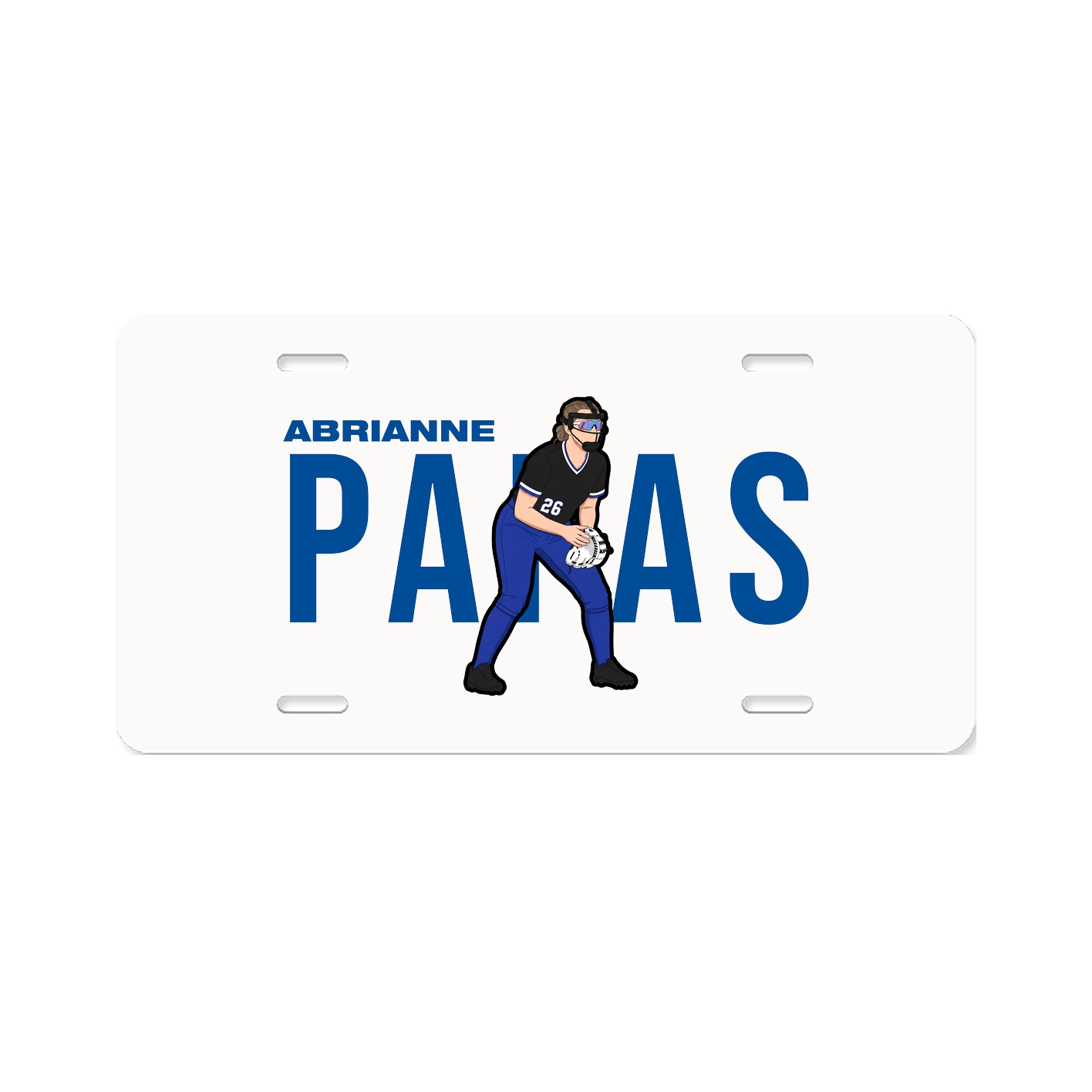 License Plate — Player Name in Classic
