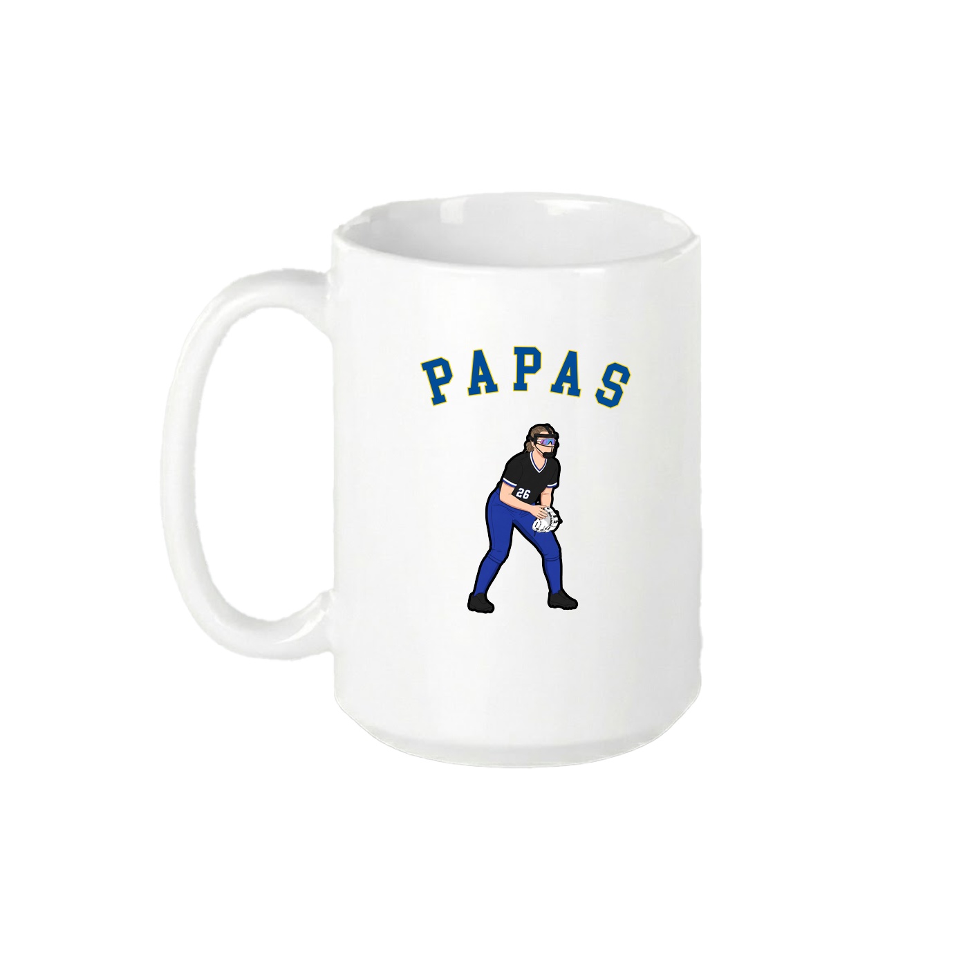 15oz Coffee Mug — Shirsey Arch in White