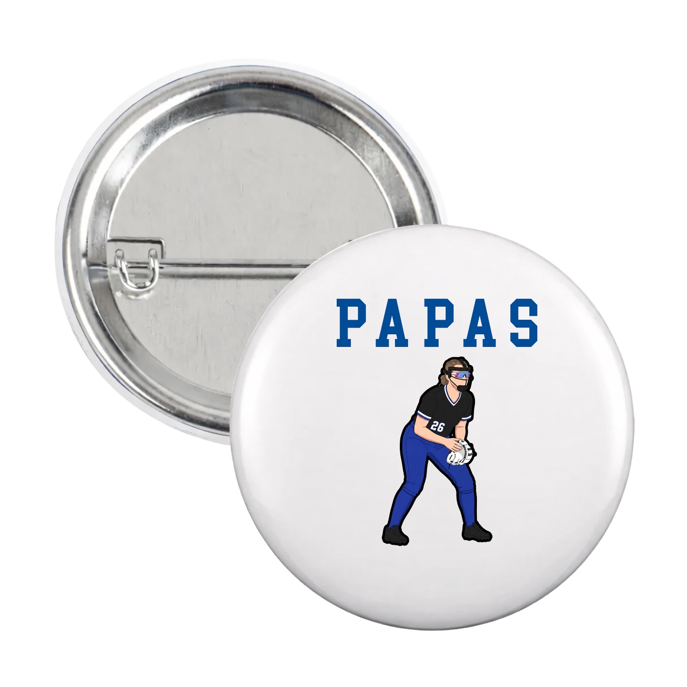 Game Day Button — Shirsey in White