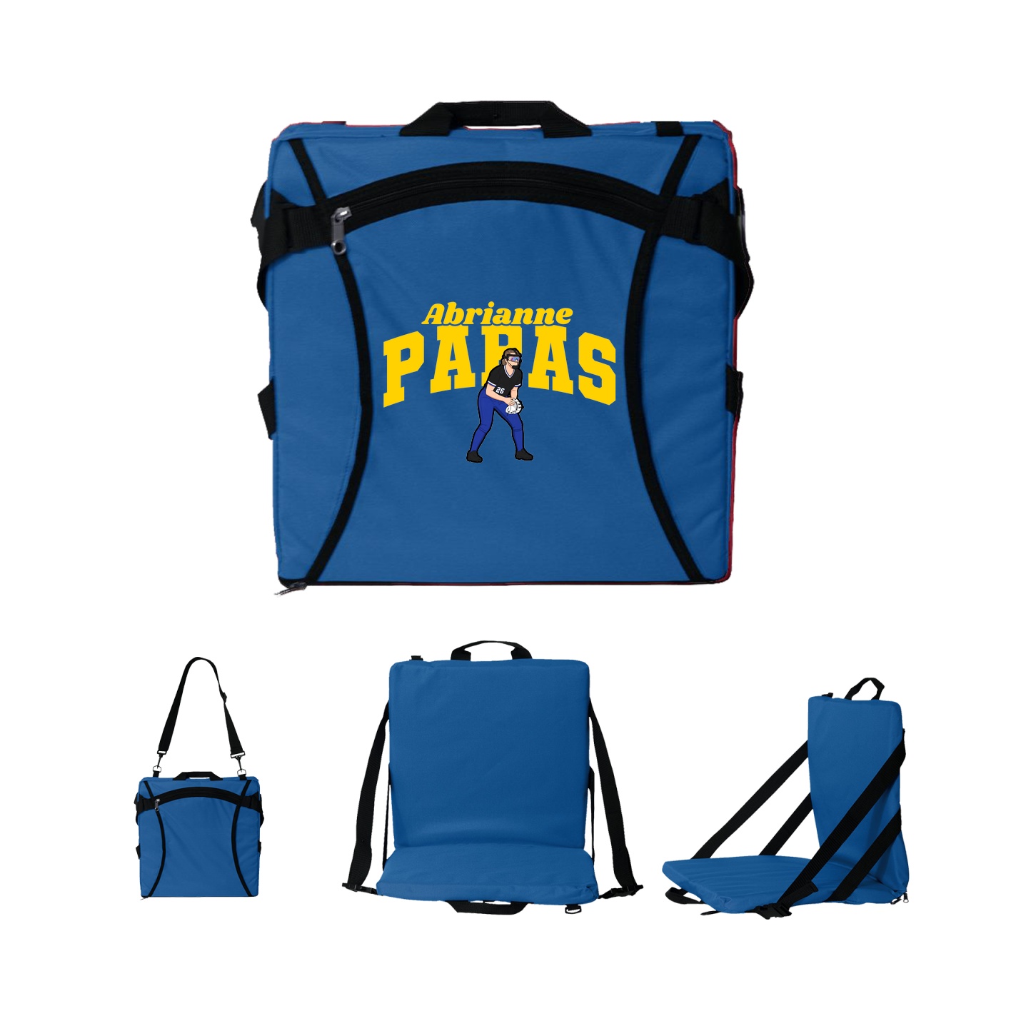 Folding Stadium Seat — Signature Arch in Royal