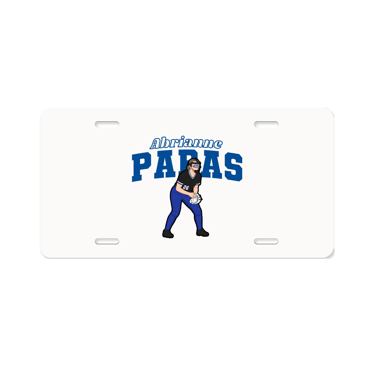 License Plate — Name Arch in Classic